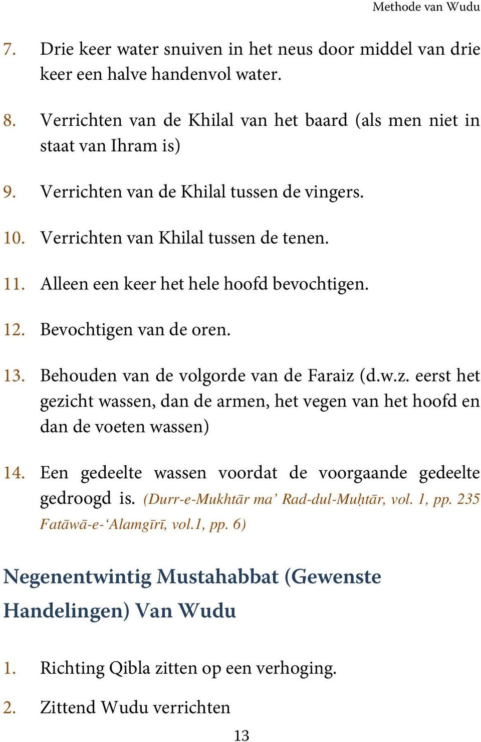 Methode van Wudu (Kleine Wassing Hanafi) - PDF Free Download
