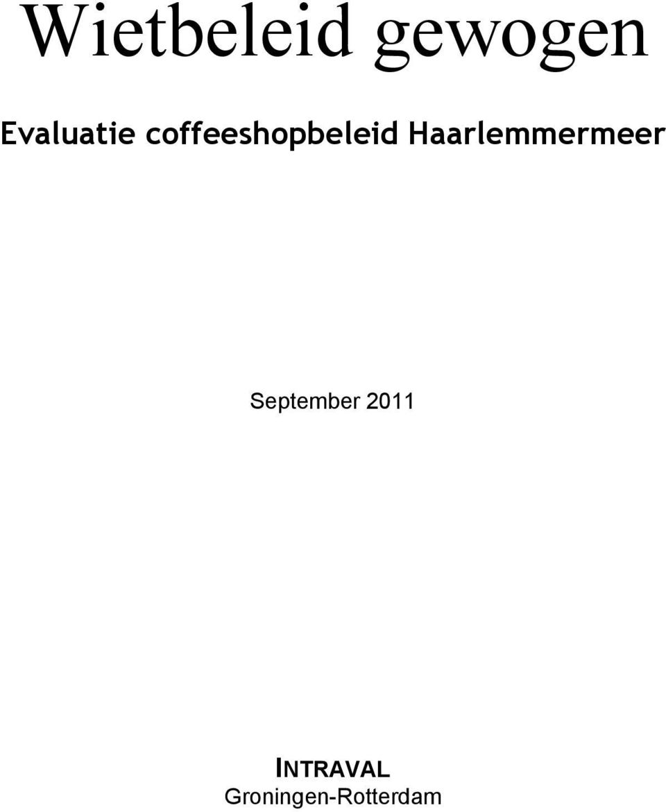 coffeeshopbeleid