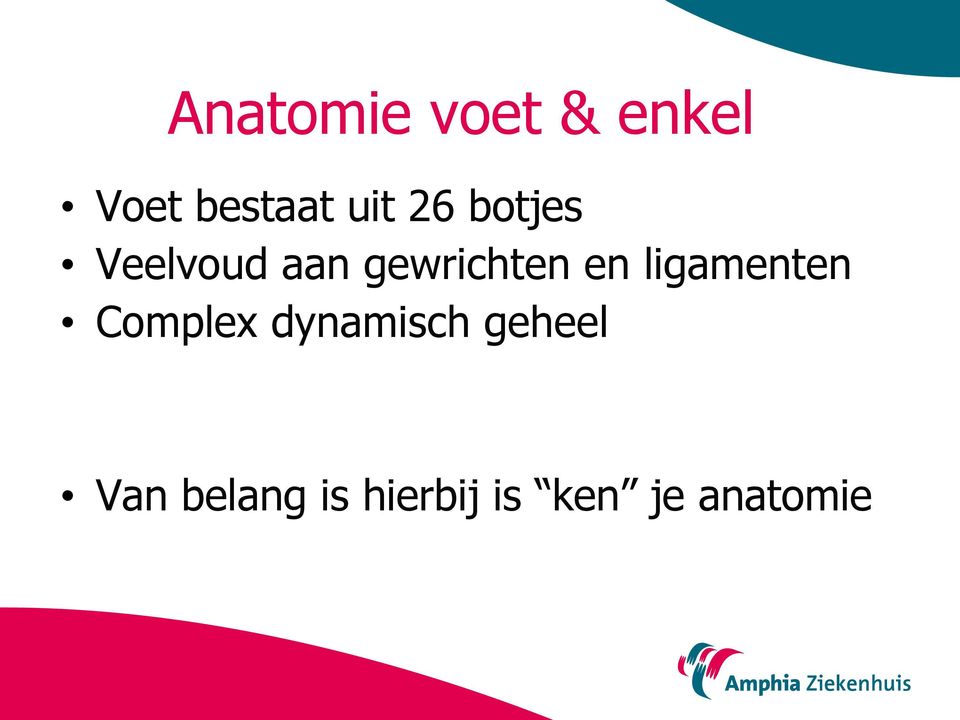 en ligamenten Complex dynamisch