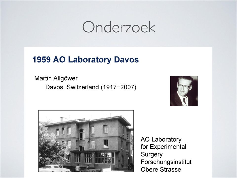 (1917 2007) AO Laboratory for