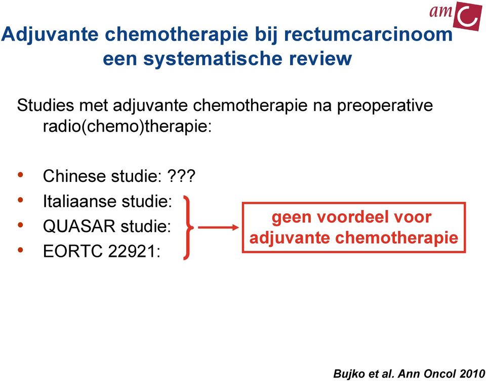 radio(chemo)therapie: Chinese studie:?