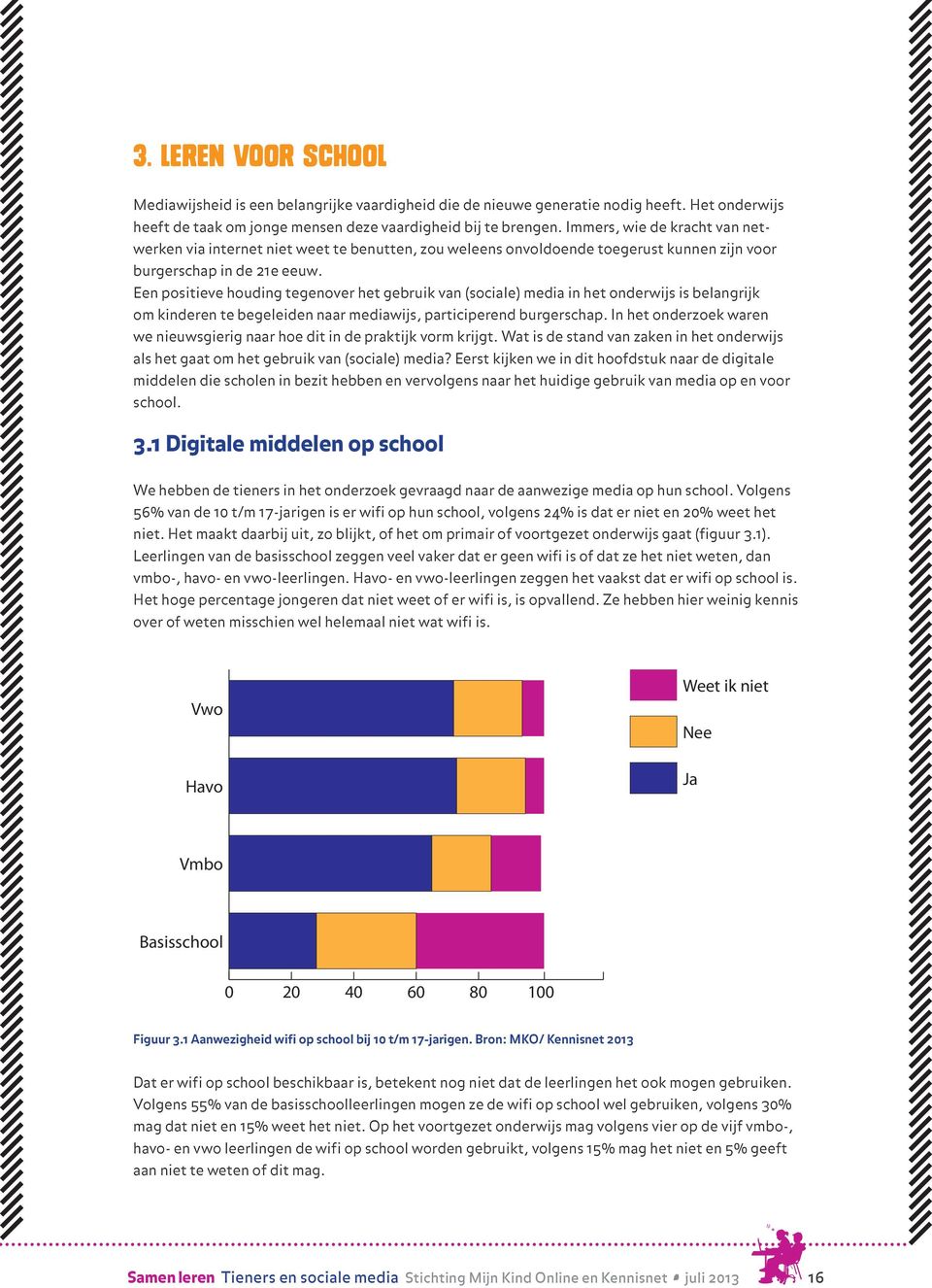 Een positieve houding tegenover het gebruik van (sociale) media in het onderwijs is belangrijk om kinderen te begeleiden naar mediawijs, participerend burgerschap.