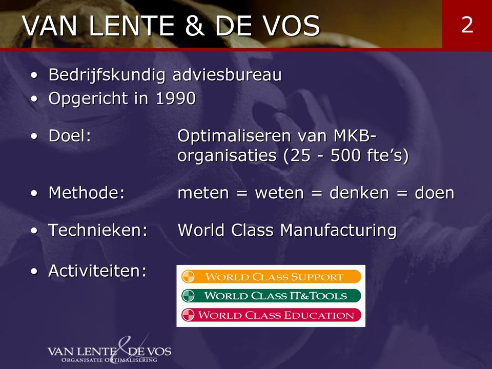 Optimaliseren van MKBorganisaties (25-500 fte s)