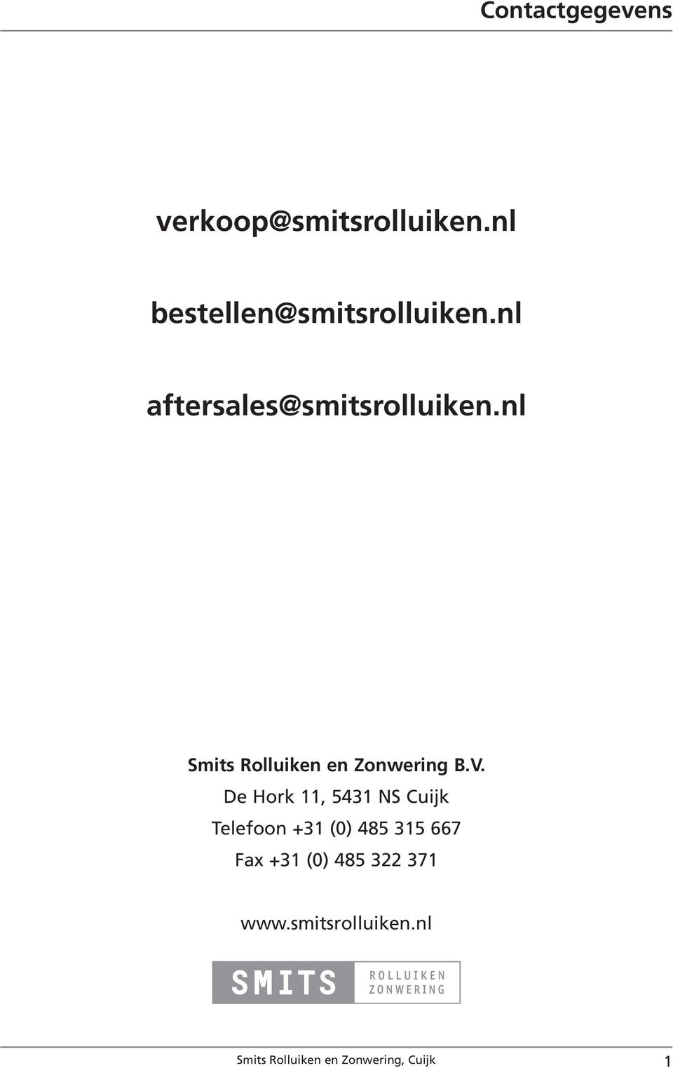 nl Smits Rolluiken en Zonwering B.V.
