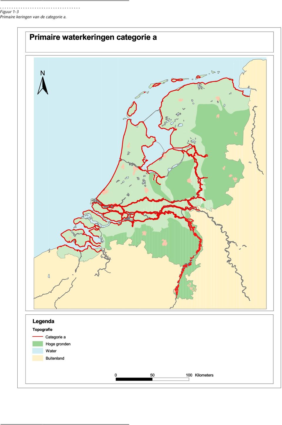 Topografie Categorie a Hoge gronden Water