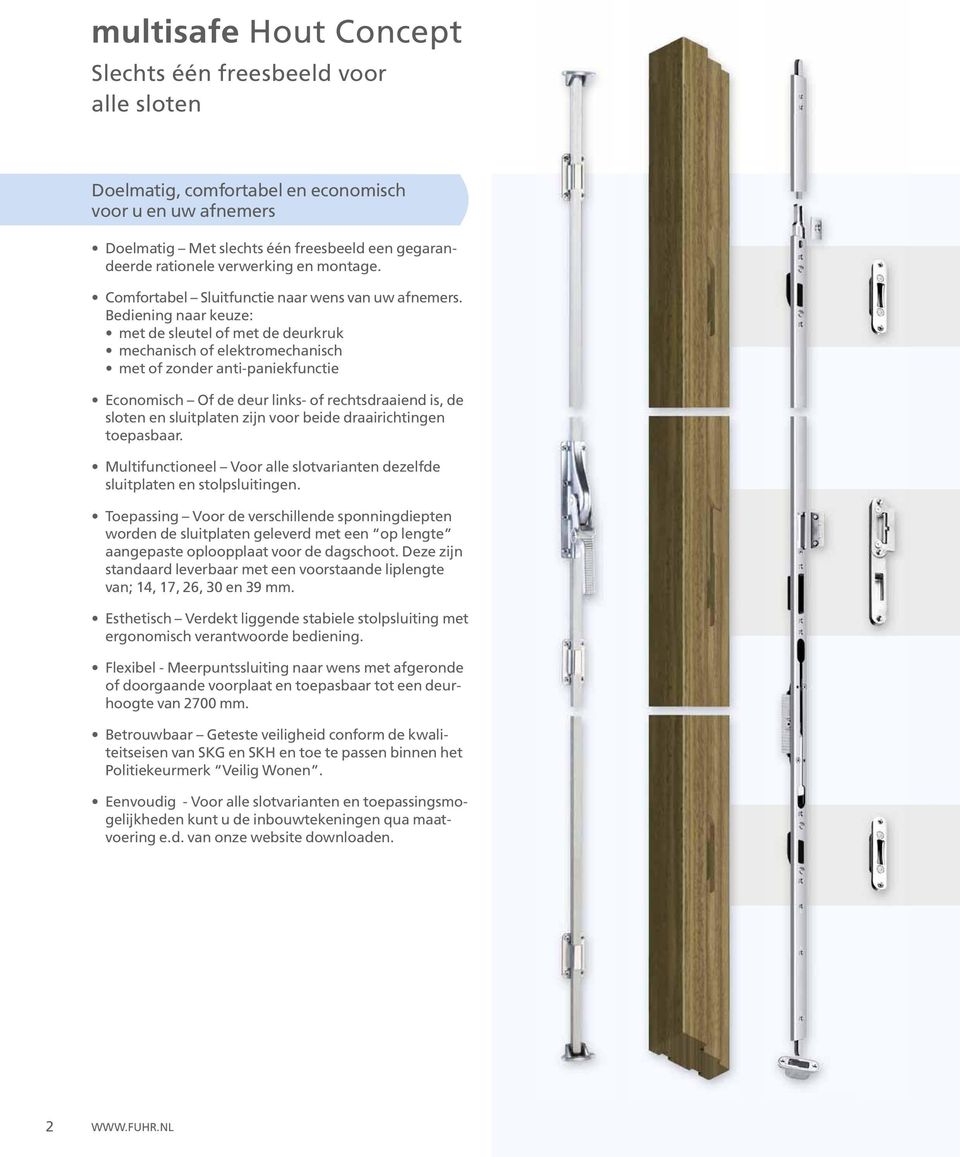 FUHR Hout-Concept. Veiligheidswensen flexibel en doelmatig oplossen M9-NL / - PDF Download