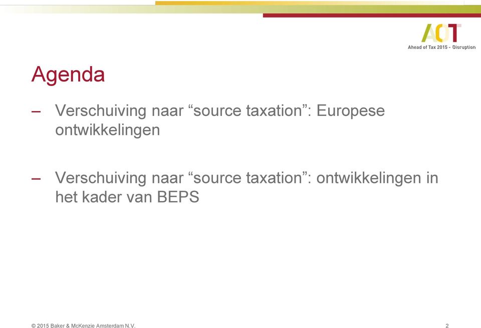 source taxation : ontwikkelingen in het