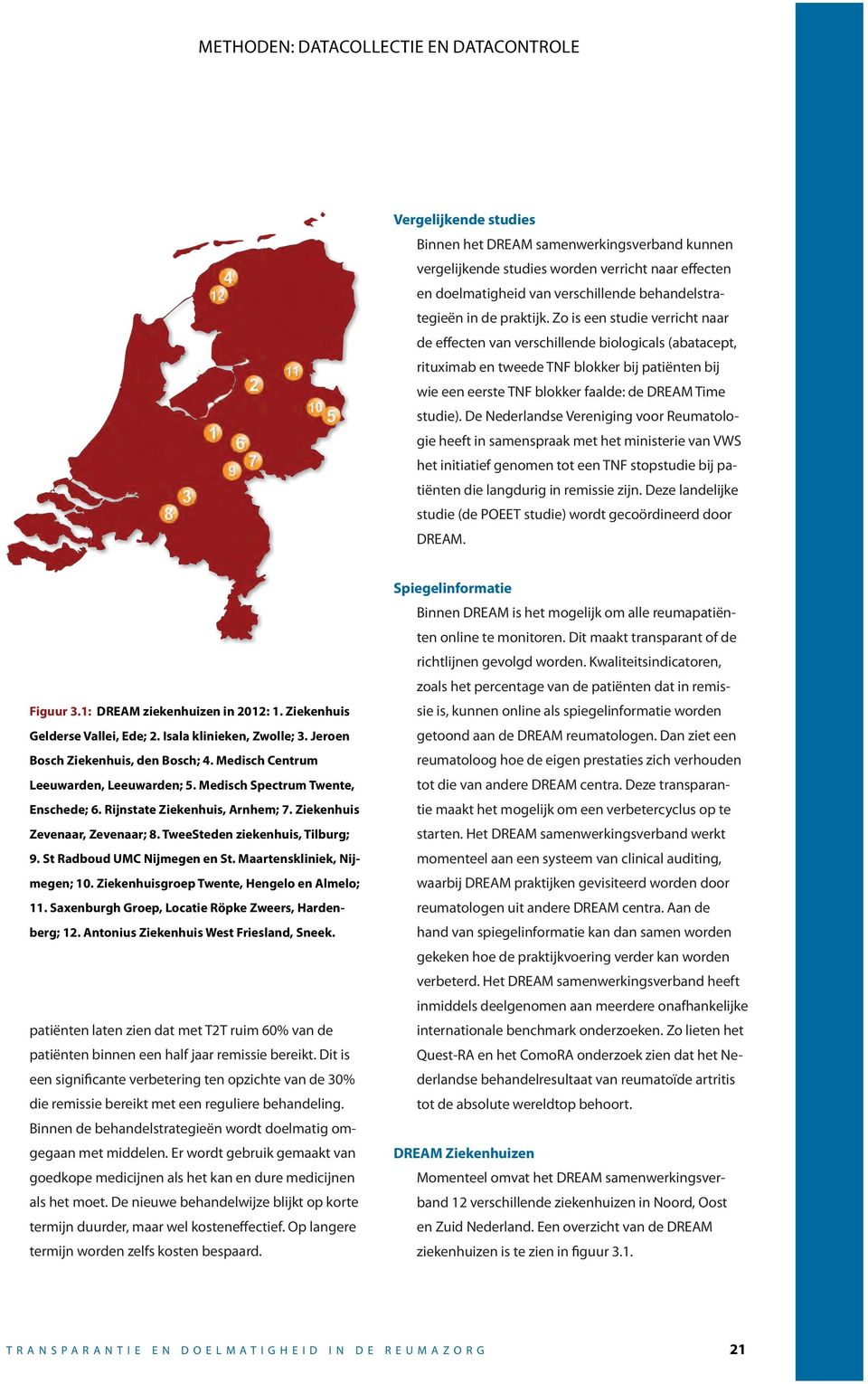 Zo is een studie verricht naar de effecten van verschillende biologicals (abatacept, rituximab en tweede TNF blokker bij patiënten bij wie een eerste TNF blokker faalde: de DREAM Time studie).