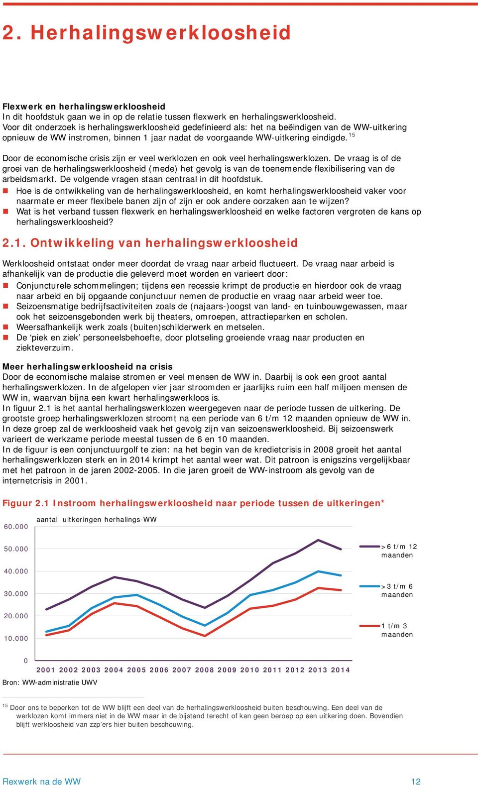 15 Door de economische crisis zijn er veel werklozen en ook veel herhalingswerklozen.