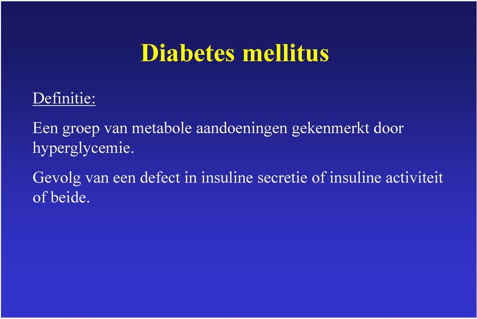 hyperglycemie.