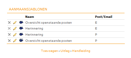 [PPE 1 t/m 50] Prijs per eenheid van artikel 1-50 [TOT 1 t/m 50] Totaalbedrag van artikel 1-50 [BTW 1 t/m 50] BTW percentage van artikel 1-50 [TOT_EX] Totaalbedrag excl BTW van de factuur