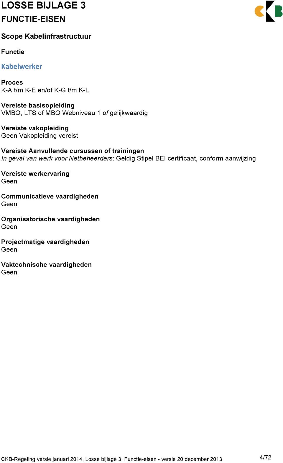 voor Netbeheerders: Geldig Stipel BEI certificaat, conform aanwijzing