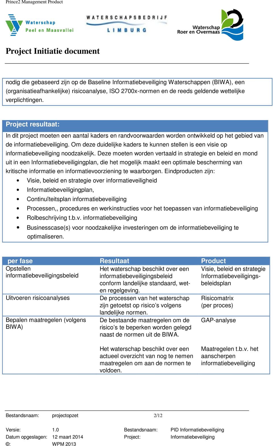 Om deze duidelijke kaders te kunnen stellen is een visie op informatiebeveiliging noodzakelijk.