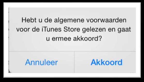 Apple Store (4) Om gebruik te kunnen maken van de itunes Store moet de algemene