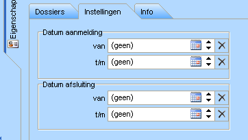 Het filter team is gemaakt om dossiers op te vragen van alle medewerkers van een specifieke werkeenheid. Zo kunnen dus eenvoudig de dossiers van een specifiek team worden getoond.