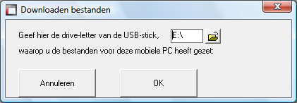 Instaleren software op de mobiele PC De software voor de mobiele PC kunt u instaleren vanaf internet door in de browser de volgende url in te toetsen: http://www.agp-capelle.nl/software/installmobiel.