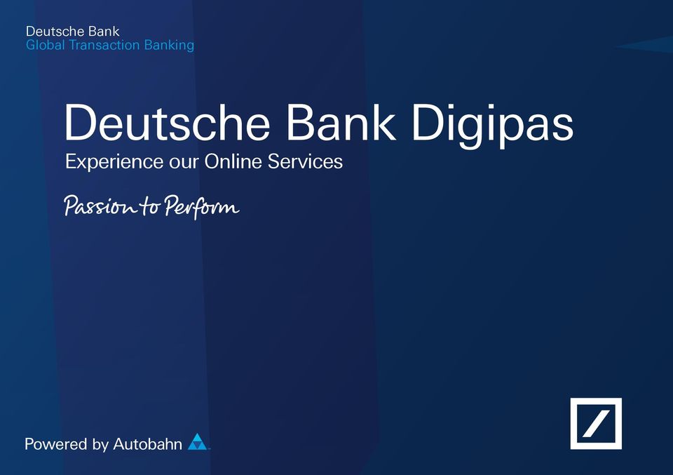 Tijdens ~ concept Digitaal Deutsche Bank Digipas - PDF Gratis download