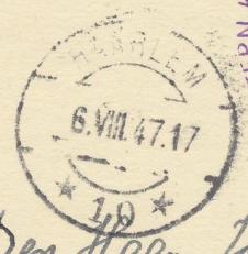 HEEMSTEDE Internationaal Kamp 1947 Dienstorder No H.399 van 9 juli 1947: Vestiging tijdelijk bijkantoor. 1. Ter gelegenheid van een door de Ned.