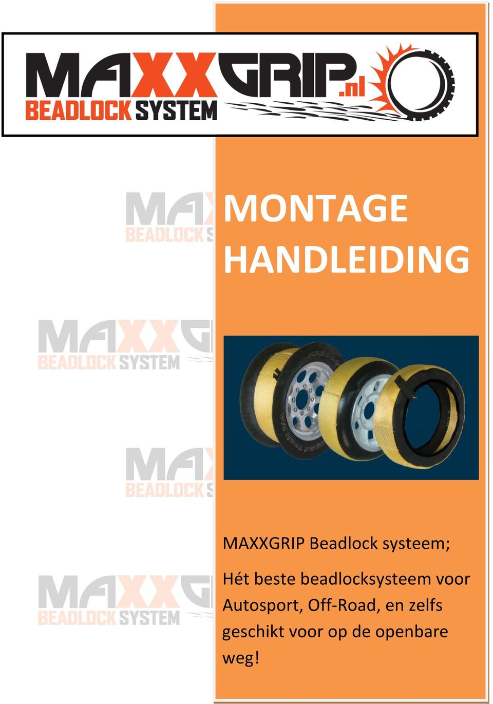 beadlocksysteem voor Autosport,