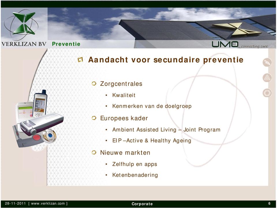 Assisted Living Joint Program EIP Active & Healthy Ageing Nieuwe