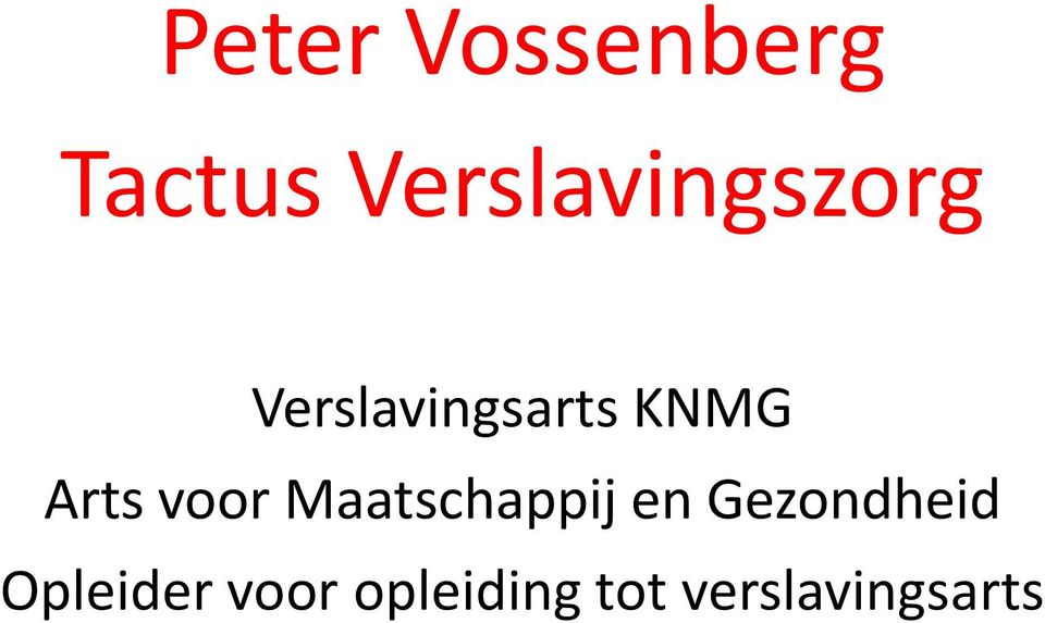 KNMG Arts voor Maatschappij en