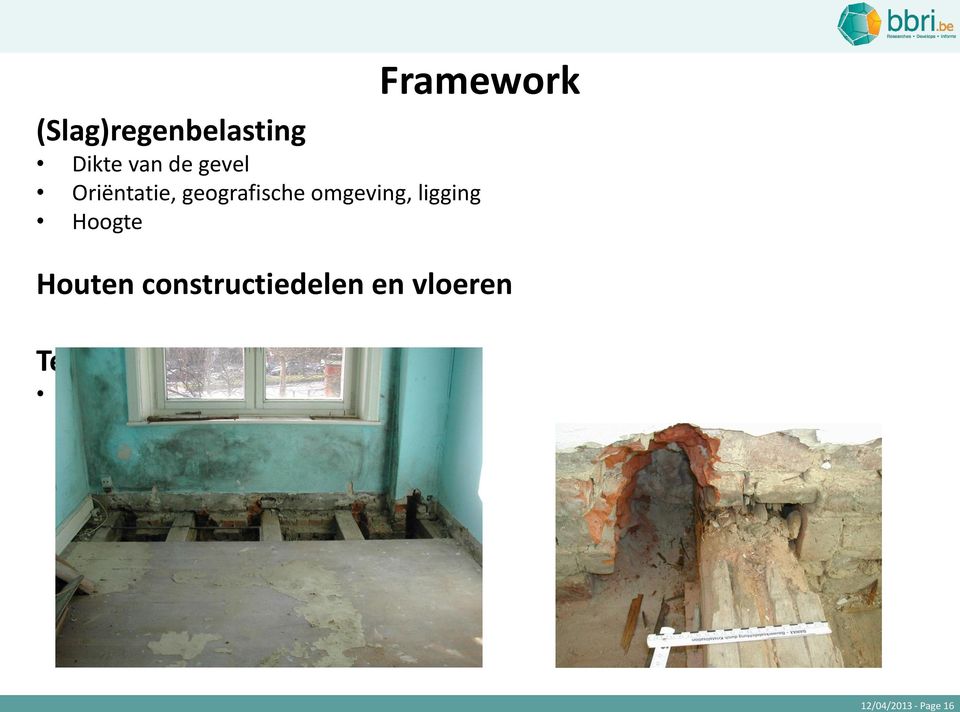 Houten constructiedelen en vloeren Technische