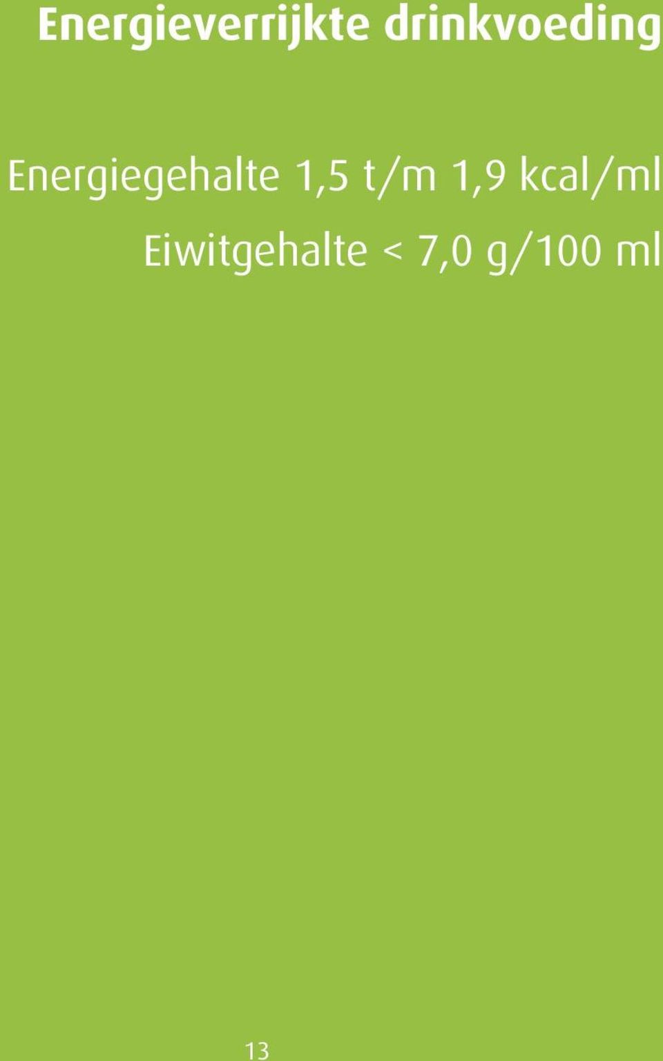 Energiegehalte 1,5 t/m