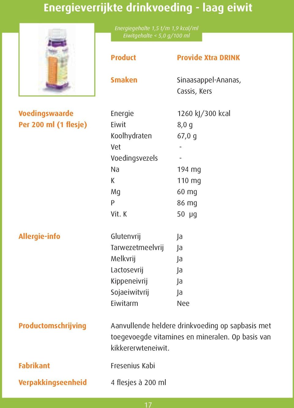 g - Voedingsvezels - 194 mg 110 mg 60 mg 86 mg Vit.