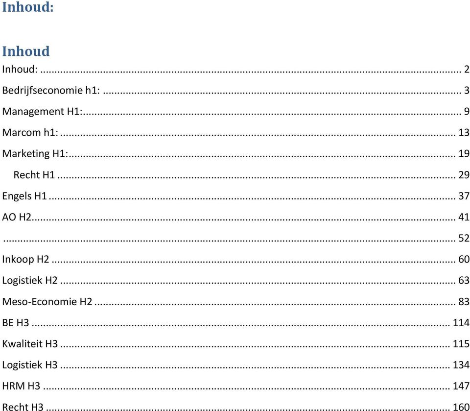 .. 37 AO H2... 41... 52 Inkoop H2... 60 Logistiek H2... 63 Meso-Economie H2.