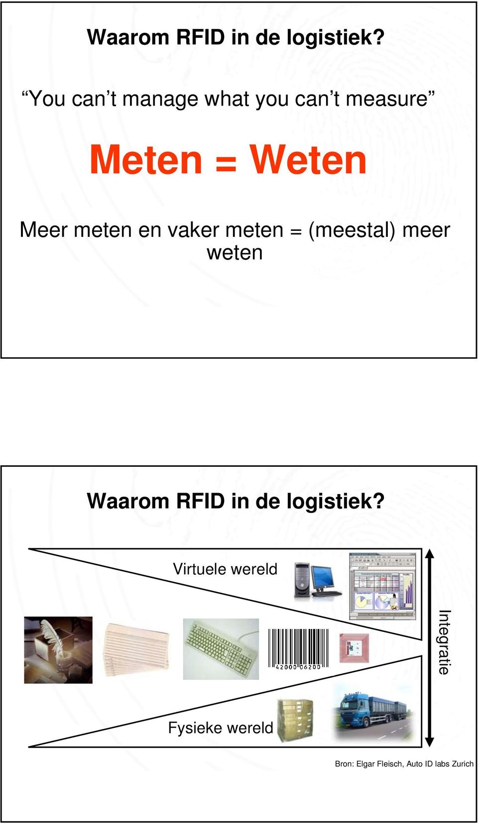 meten en vaker meten = (meestal) meer weten  Virtuele wereld