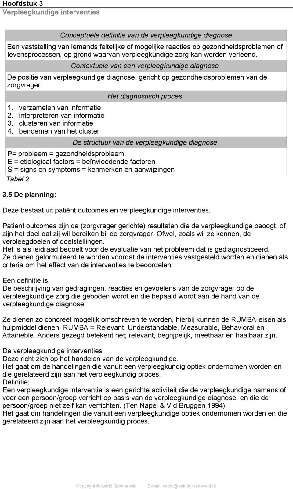 interpreteren van informatie 3. clusteren van informatie 4.