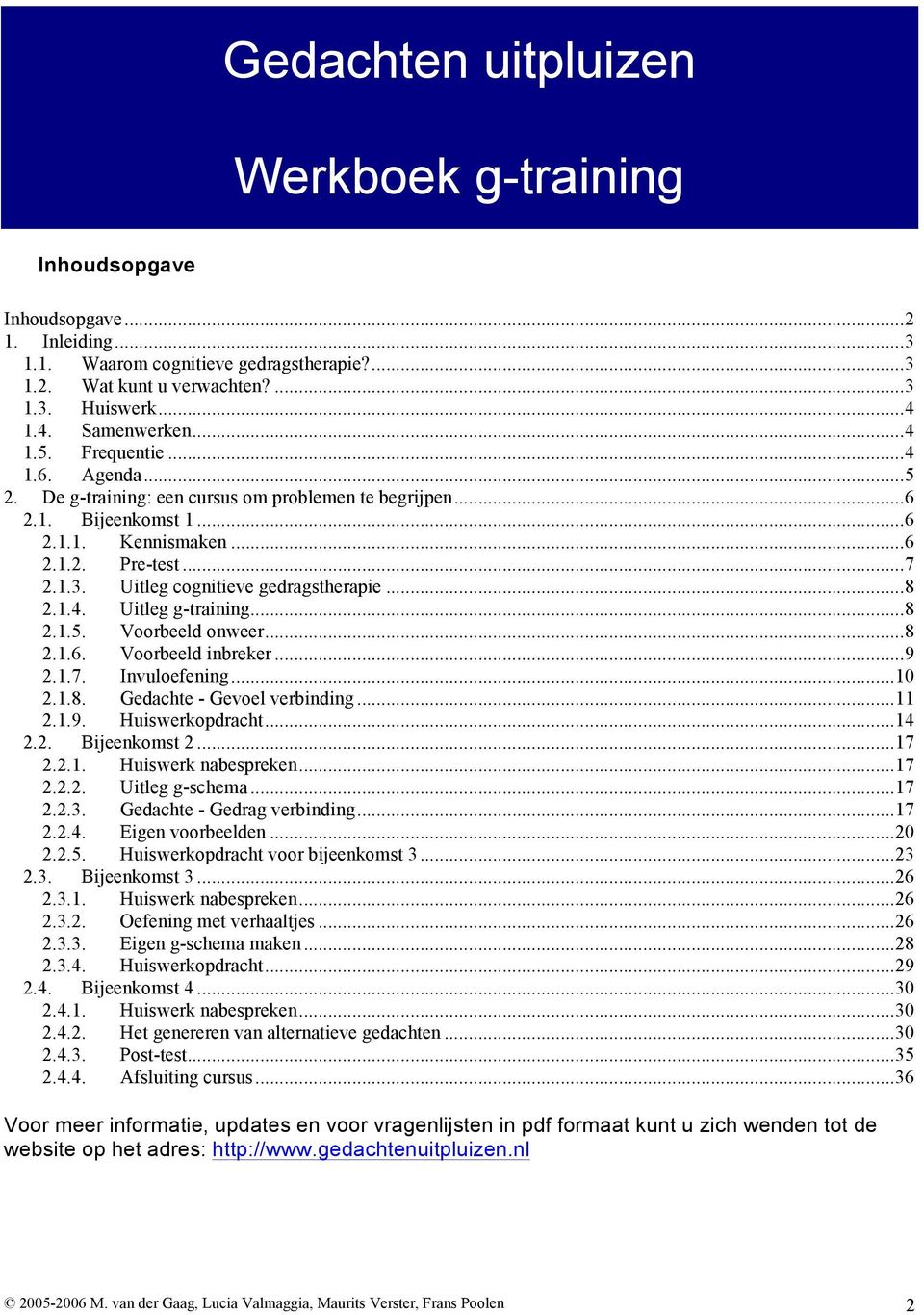 Super Gedachten uitpluizen. Werkboek g-training - PDF Free Download AA-93