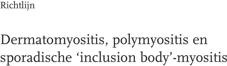 polymyositis en