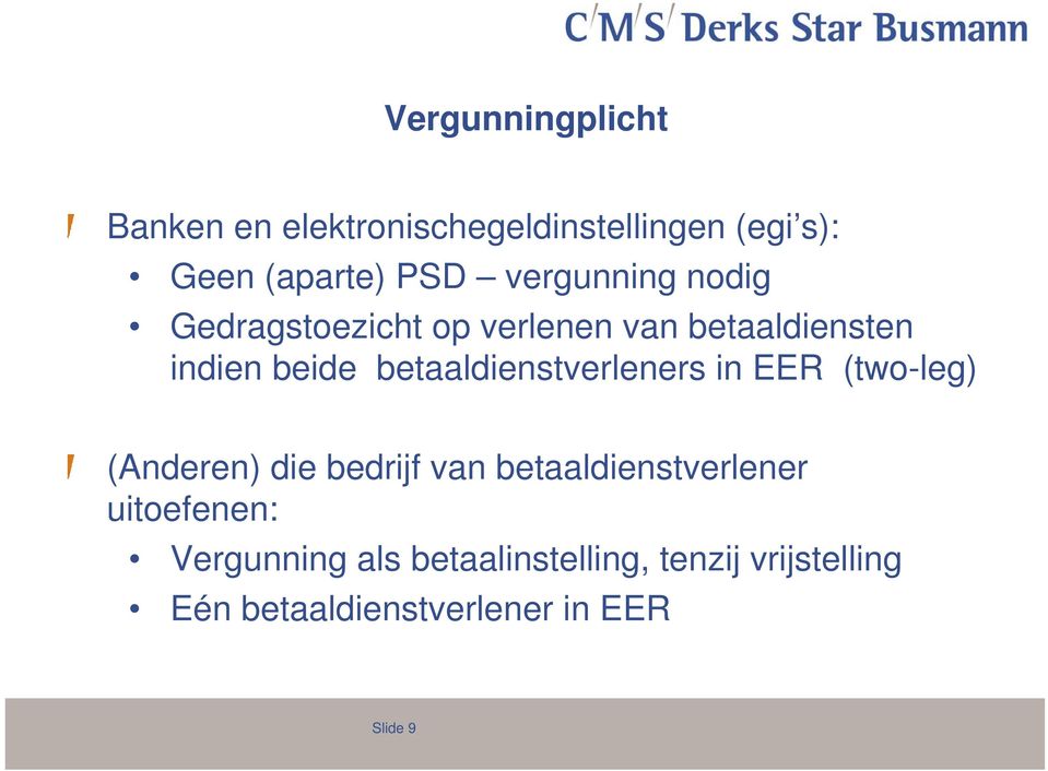 betaaldienstverleners in EER (two-leg) (Anderen) die bedrijf van betaaldienstverlener