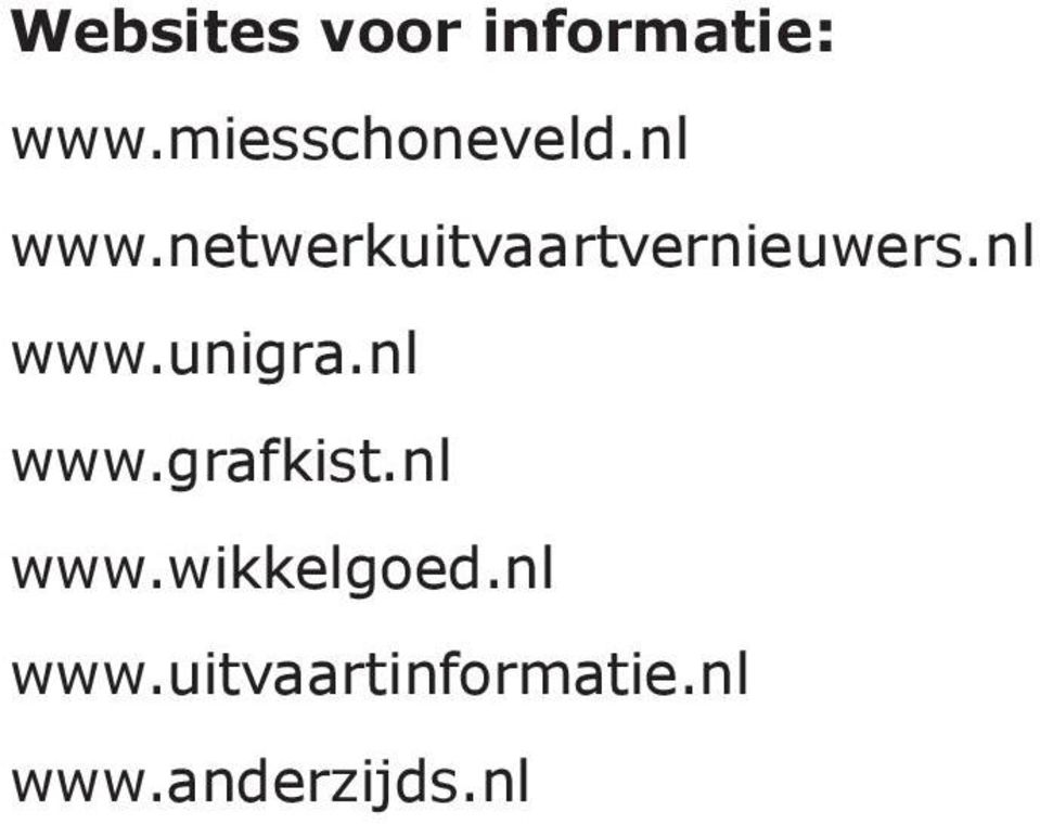 netwerkuitvaartvernieuwers.nl www.unigra.