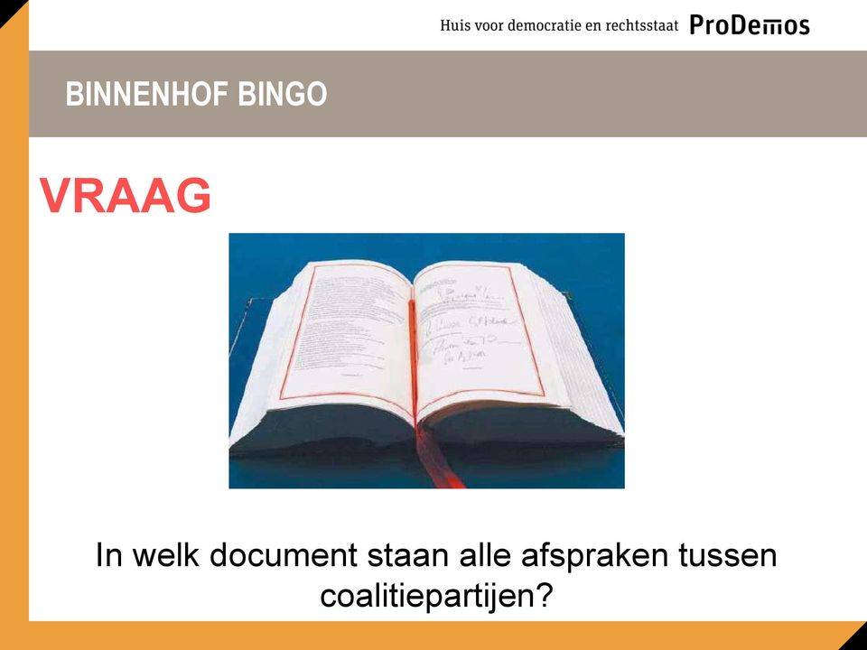 document staan alle