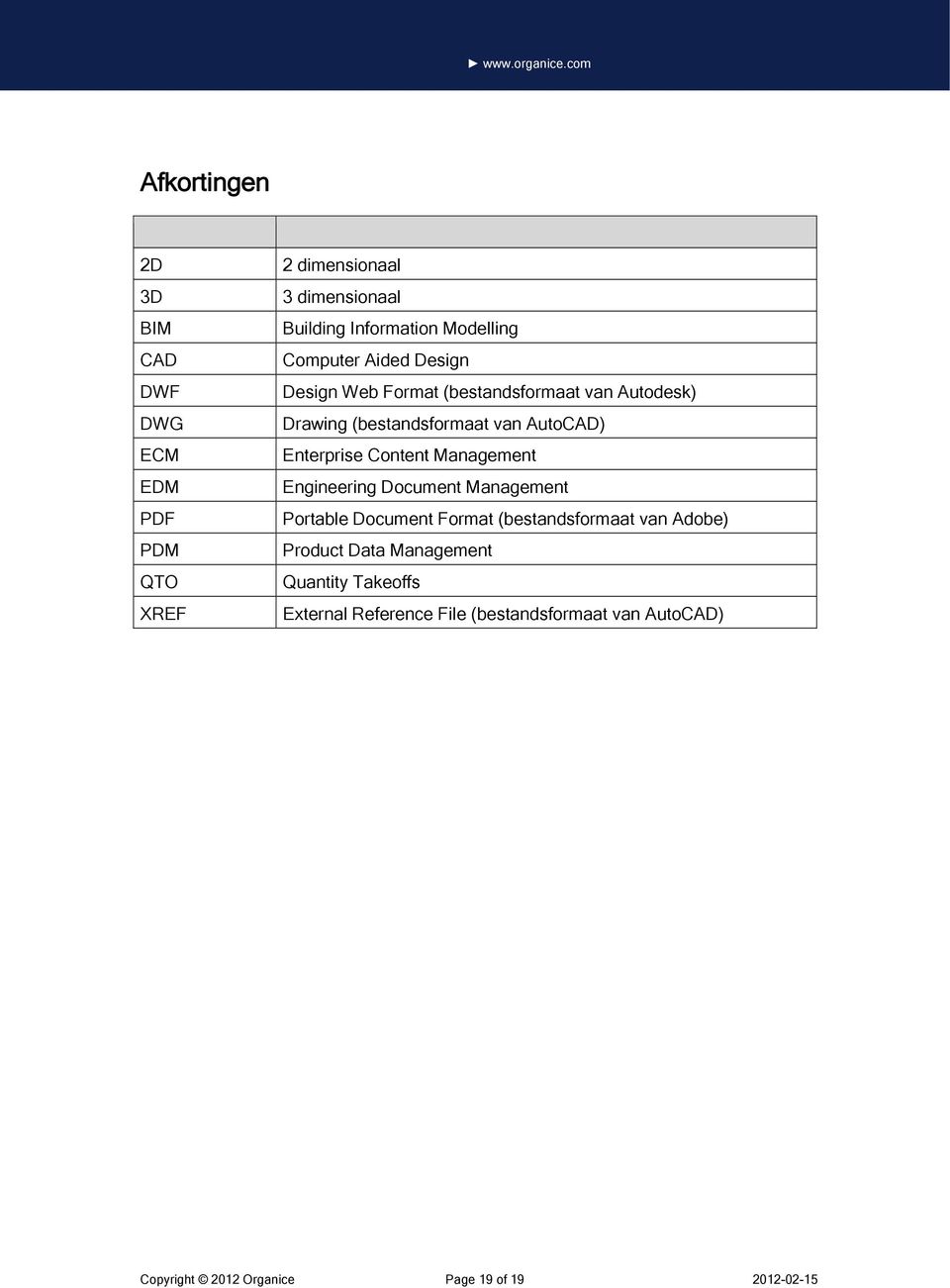 Content Management Engineering Document Management Portable Document Format (bestandsformaat van Adobe) Product Data