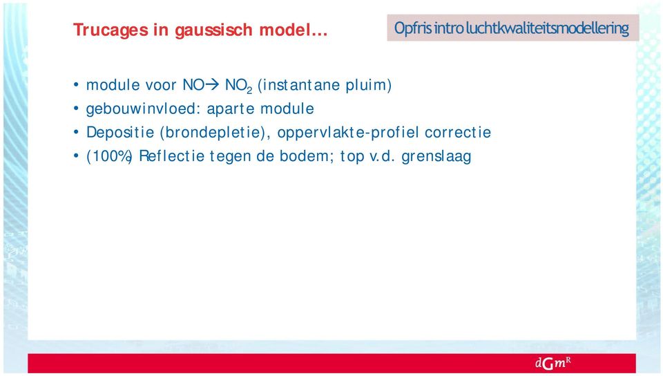 Depositie (brondepletie), oppervlakte-profiel