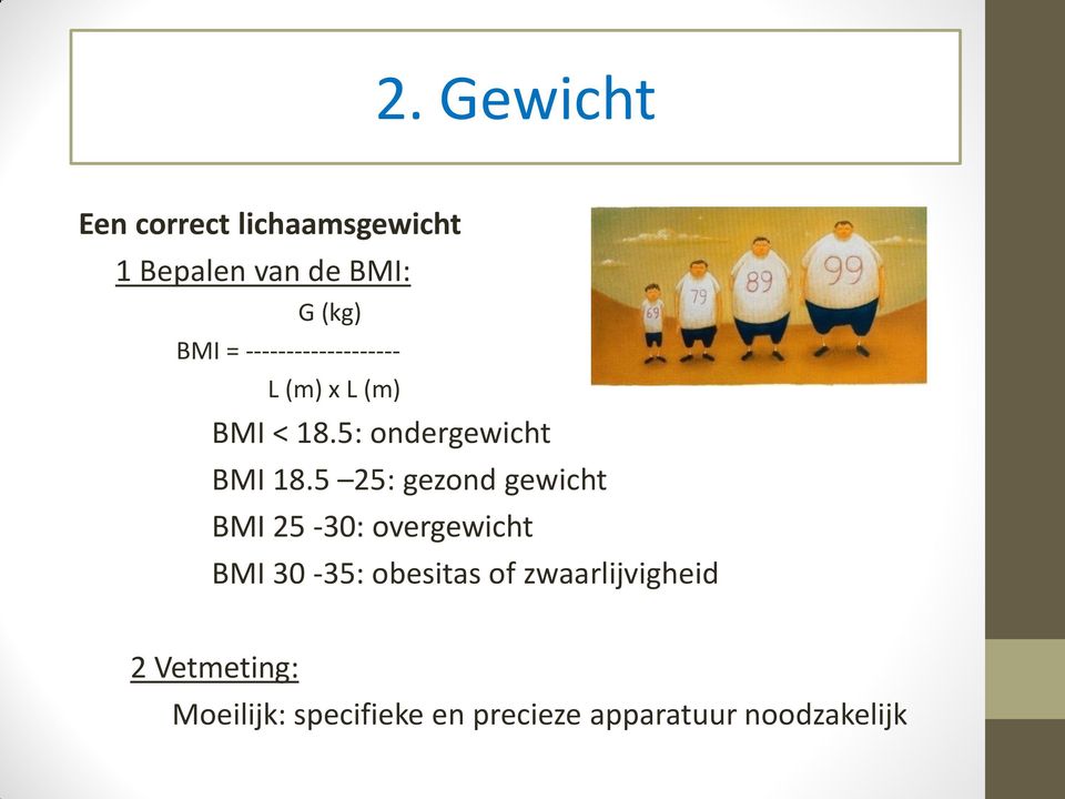 ------------------- L (m) x L (m) BMI < 18.5: ondergewicht BMI 18.