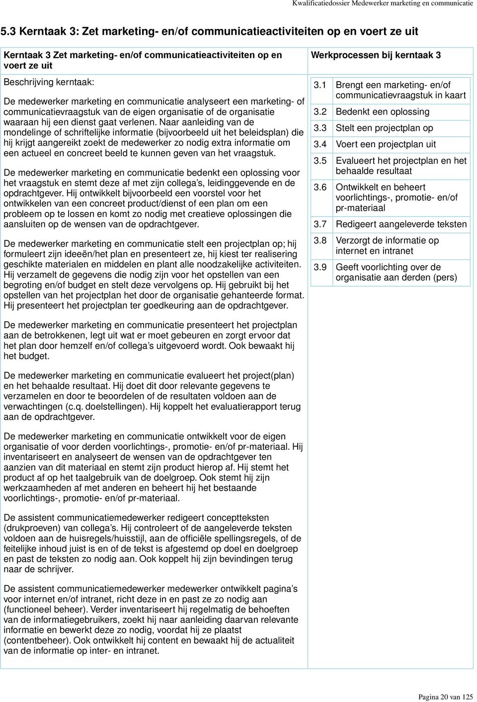 marketing en communicatie analyseert een marketing- of communicatievraagstuk van de eigen organisatie of de organisatie waaraan hij een dienst gaat verlenen.