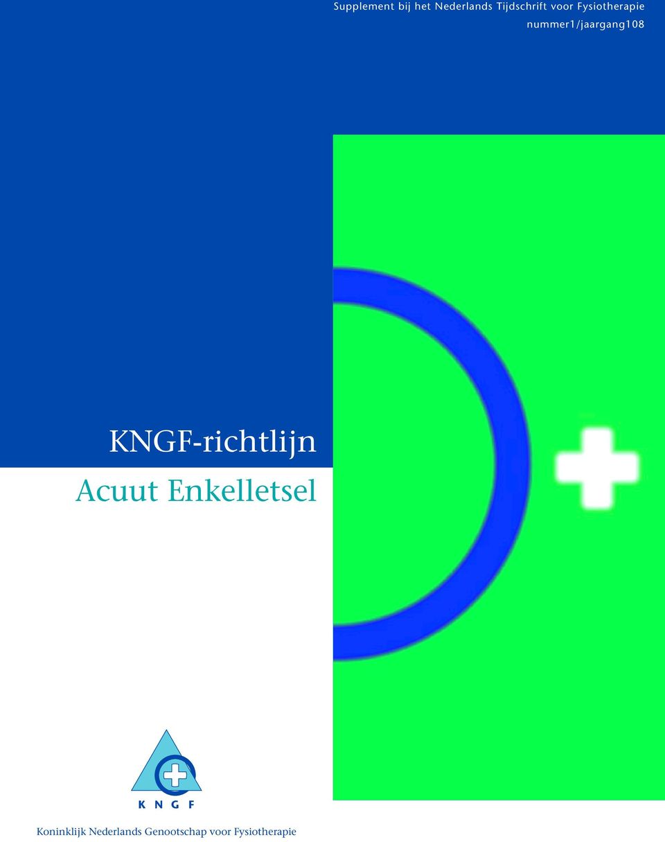 KNGF-richtlijn Acuut Enkelletsel