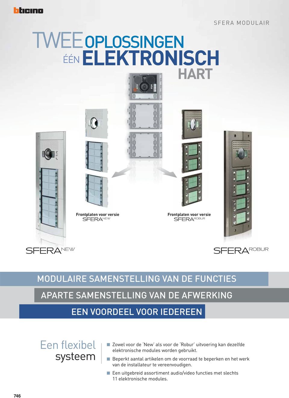 Robur uitvoering kan dezelfde elektronische modules worden gebruikt.