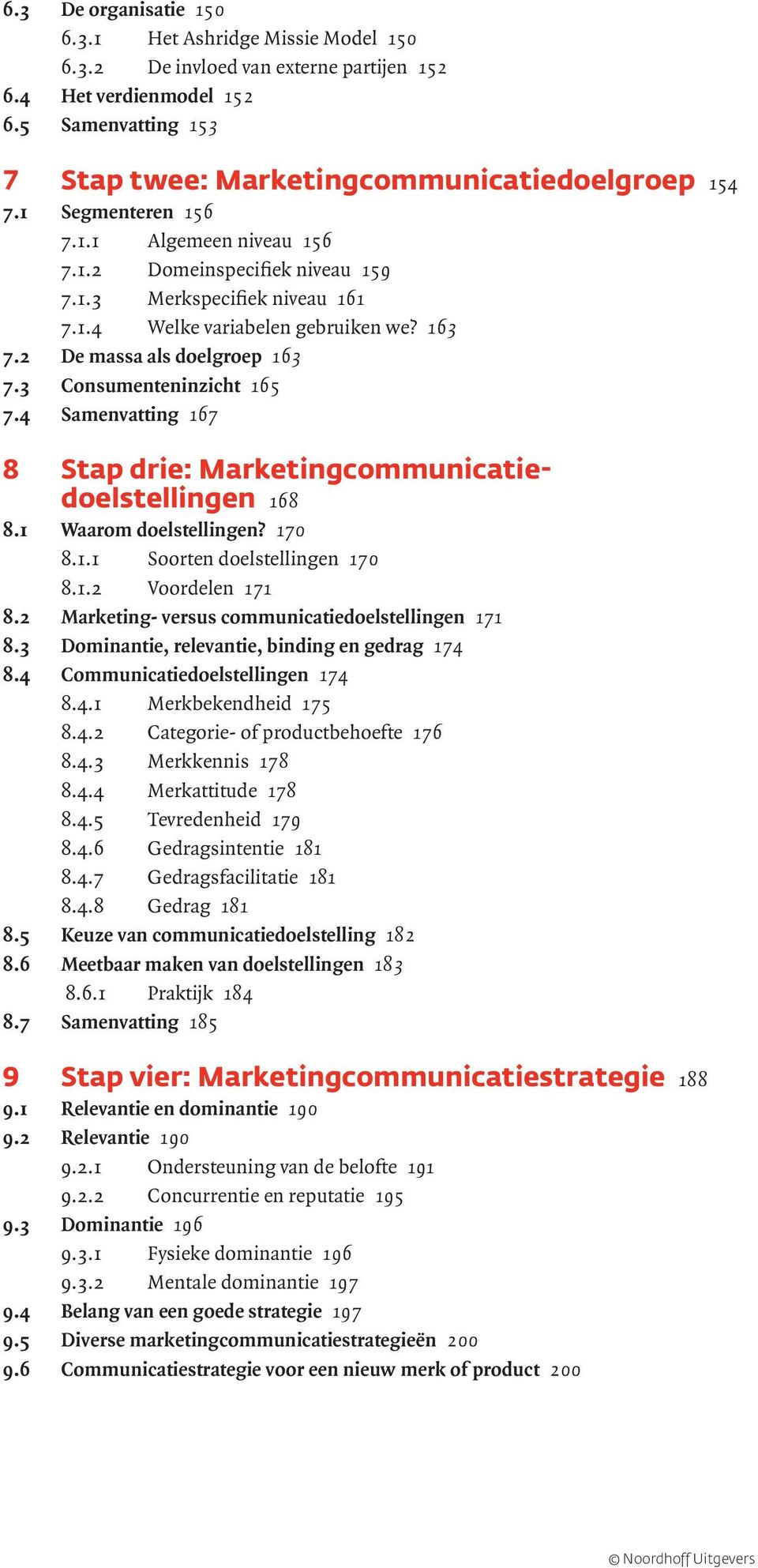 3 Consumenteninzicht 165 7.4 Samenvatting 167 8 Stap drie: Marketing communicatiedoelstellingen 168 8.1 Waarom doelstellingen? 170 8.1.1 Soorten doelstellingen 170 8.1.2 Voordelen 171 8.