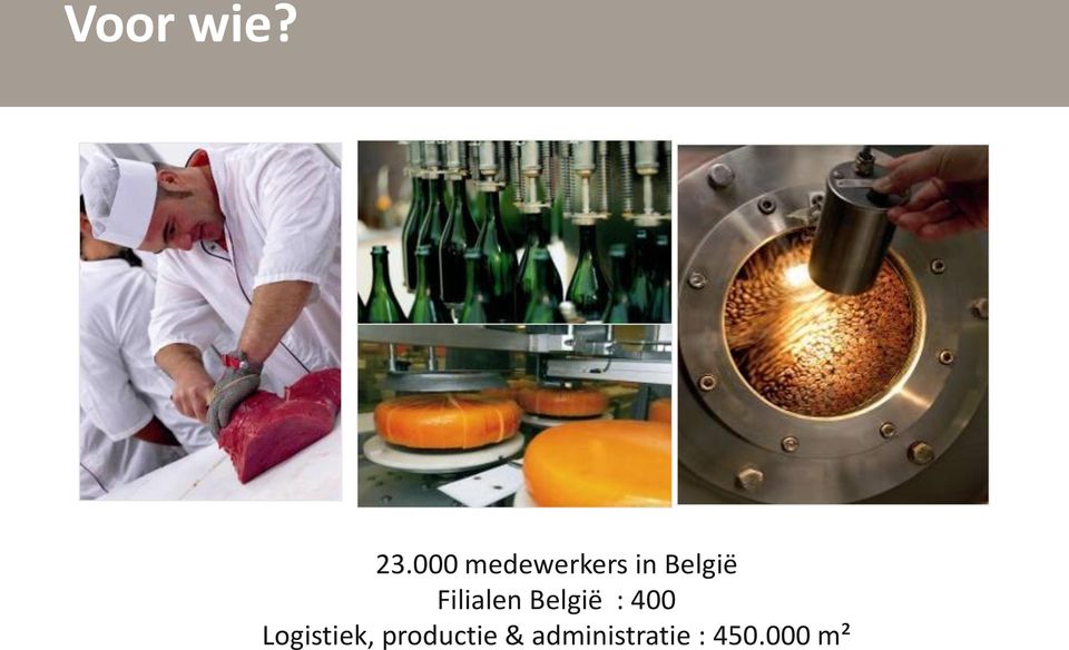 Filialen België : 400