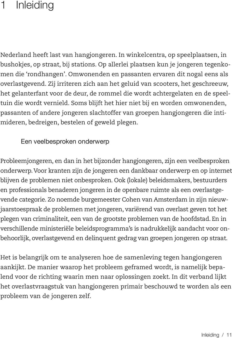 Zij irriteren zich aan het geluid van scooters, het geschreeuw, het gelanterfant voor de deur, de rommel die wordt achtergelaten en de speeltuin die wordt vernield.