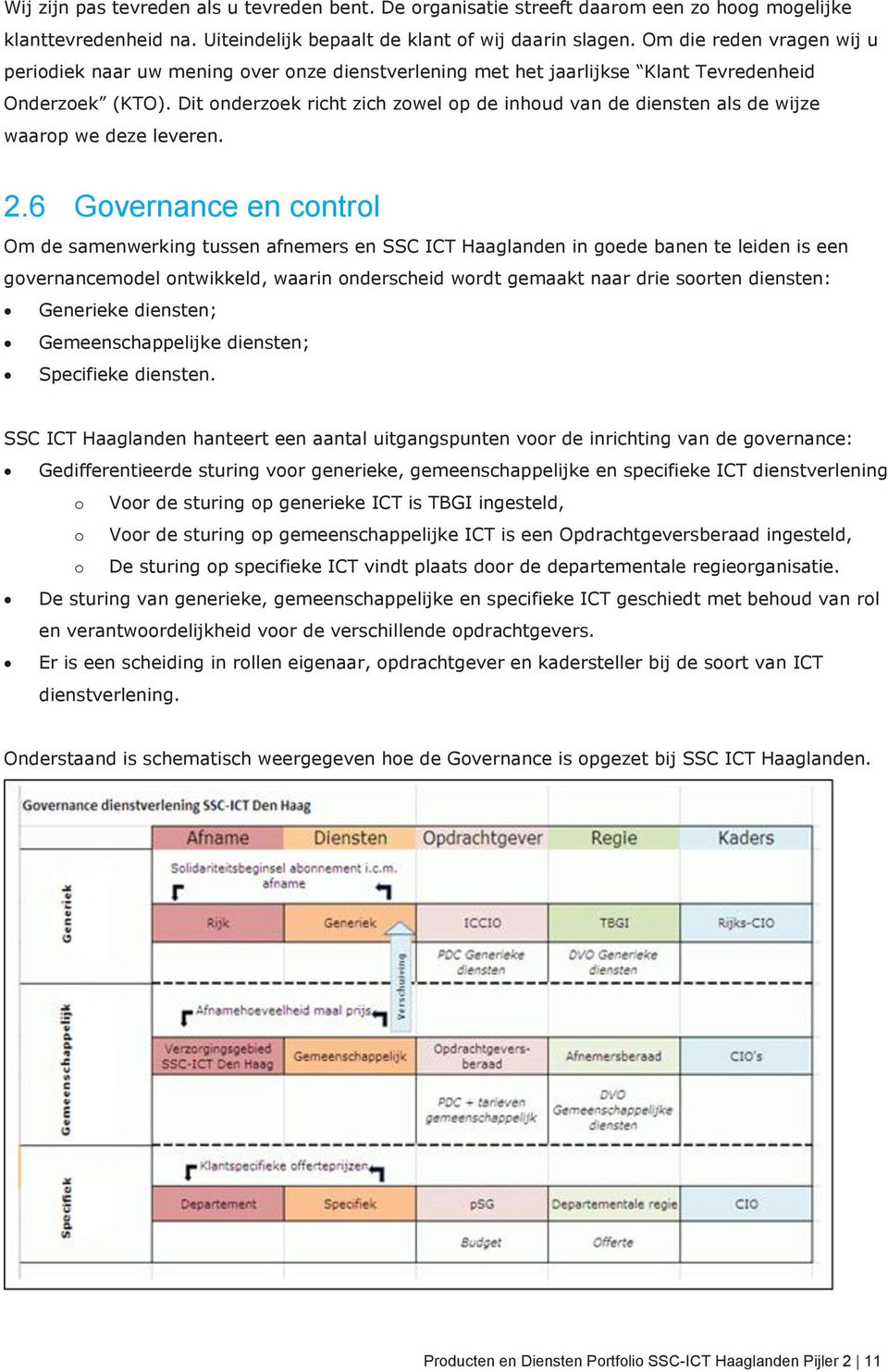 Dit onderzoek richt zich zowel op de inhoud van de diensten als de wijze waarop we deze leveren. 2.