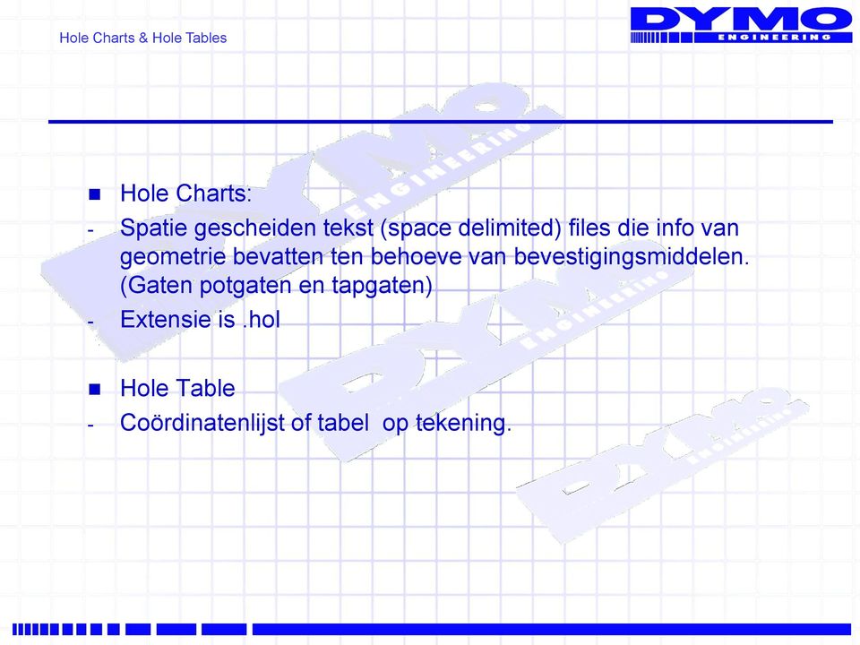 bevestigingsmiddelen.