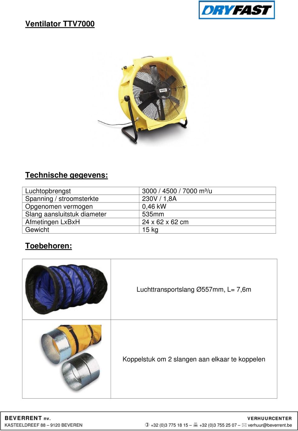 Slang aansluitstuk diameter 535mm 24 x 62 x 62 cm 15 kg