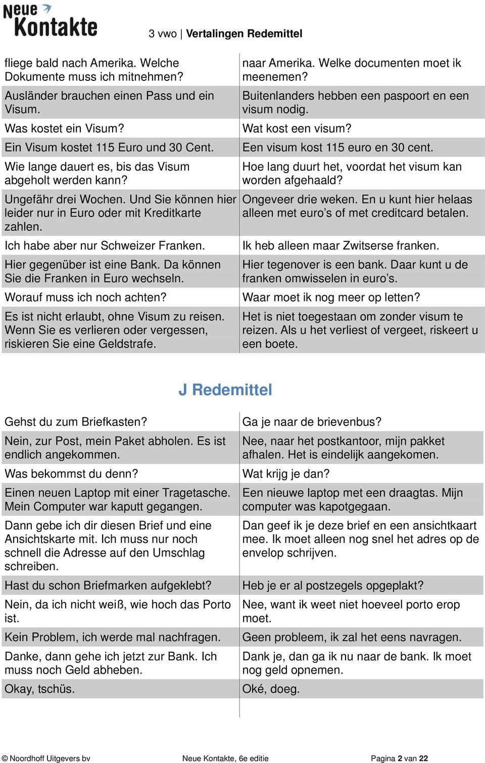 Hier gegenüber ist eine Bank. Da können Sie die Franken in Euro wechseln. Worauf muss ich noch achten? Es ist nicht erlaubt, ohne Visum zu reisen.