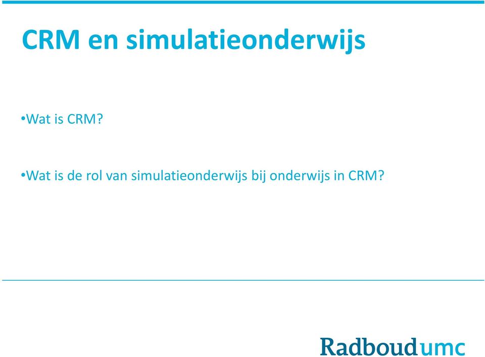 is CRM?